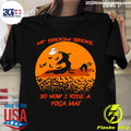 Witch And Black Cat My Broom Broke So Now I Rate A - Adult & Kids T-Shirts, Sweatshirts & Hoodies apparel design preview 1