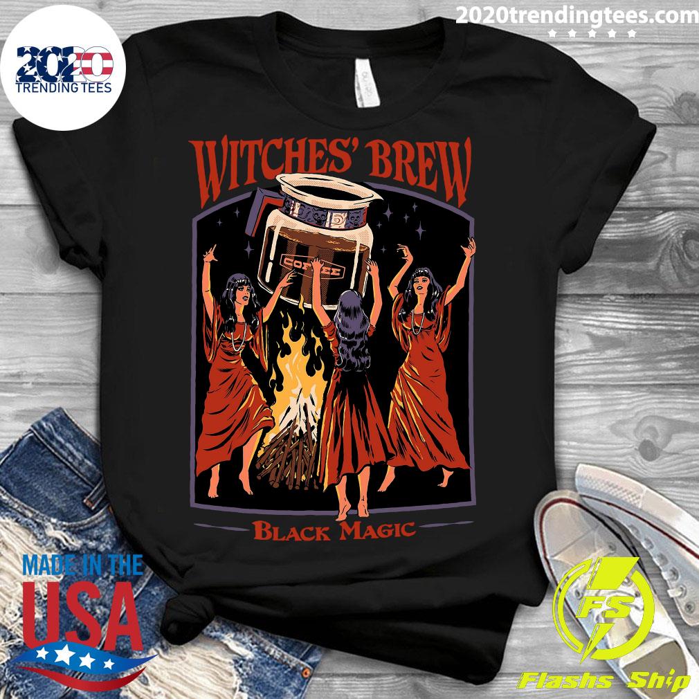 Witches' Brew Black Magic Coffee - Adult & Kids T-Shirts, Sweatshirts & Hoodies apparel design preview 3