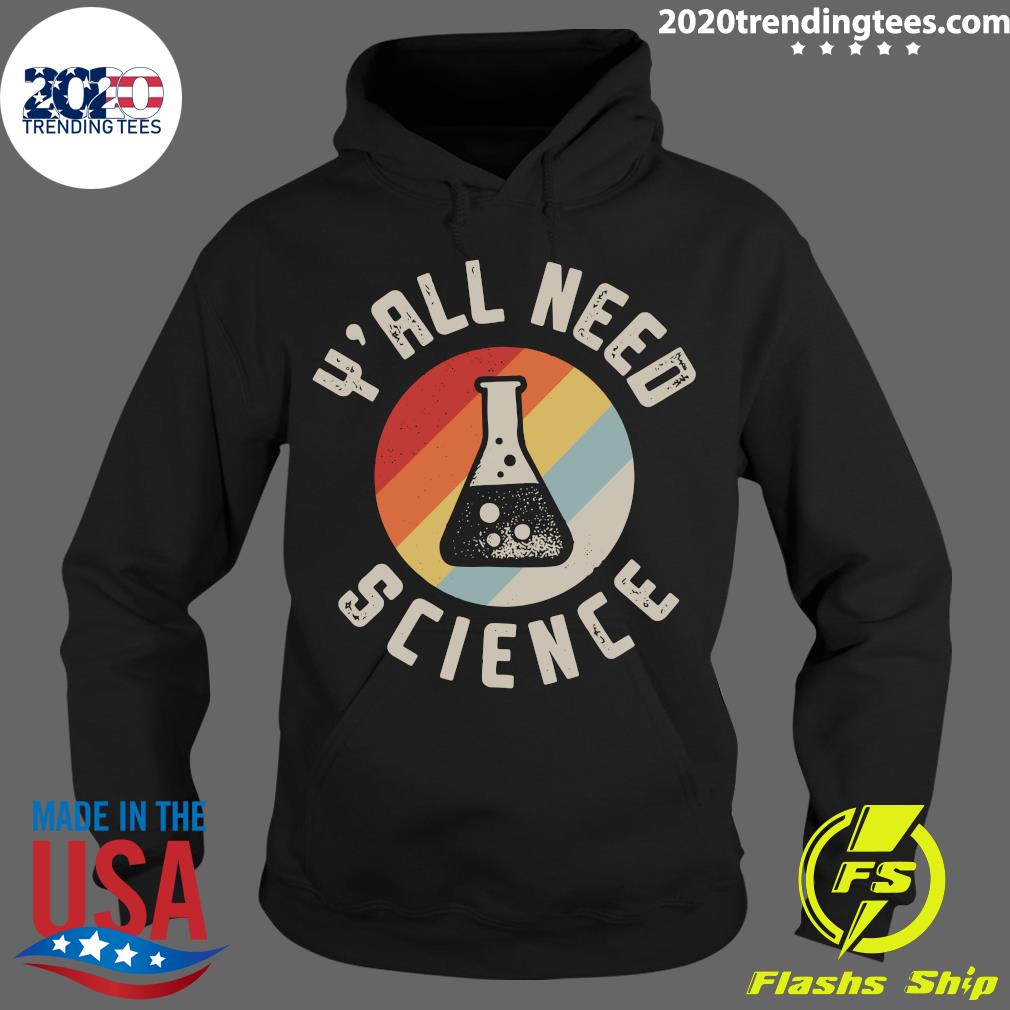 Y'all Need Science Vintage Retro - Adult & Kids T-Shirts, Sweatshirts & Hoodies apparel design preview 2
