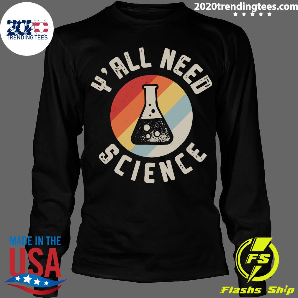 Y'all Need Science Vintage Retro - Adult & Kids T-Shirts, Sweatshirts & Hoodies apparel design preview 4