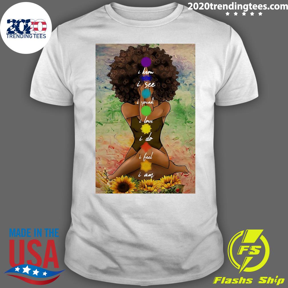 Yoga African American Wall Art - Adult & Kids T-Shirts, Sweatshirts & Hoodies apparel design preview 1