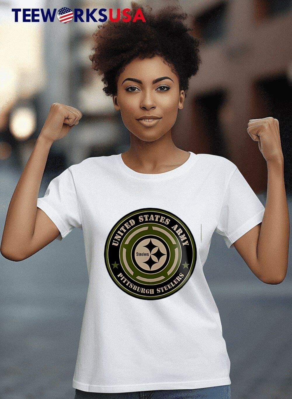 Steelers united states army military appreciation - Adult & Kids T-Shirts, Sweatshirts & Hoodies apparel design preview 8