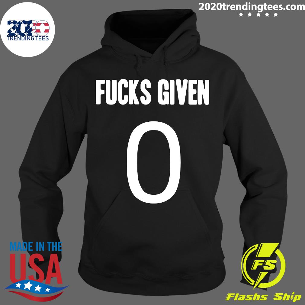 Zero Fucks Given - Adult & Kids T-Shirts, Sweatshirts & Hoodies apparel design preview 2