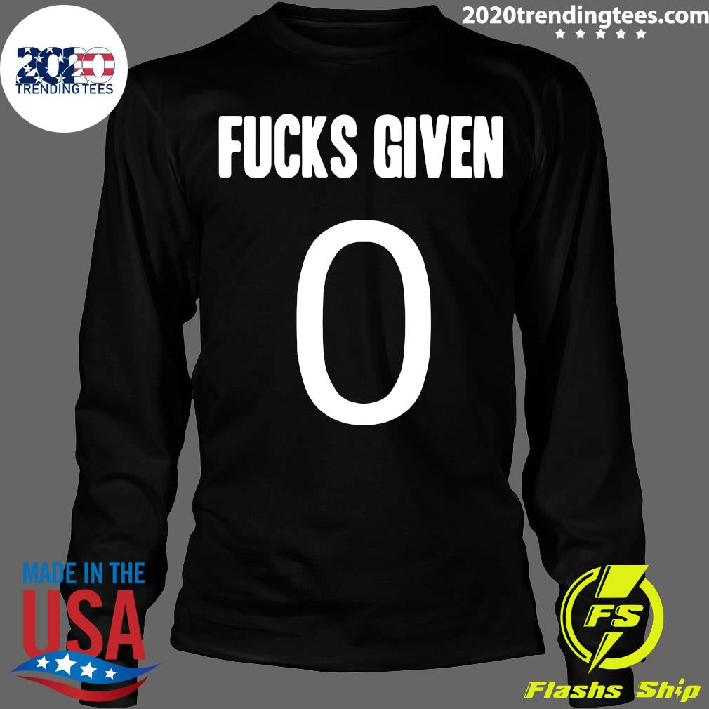 Zero Fucks Given - Adult & Kids T-Shirts, Sweatshirts & Hoodies apparel design preview 4